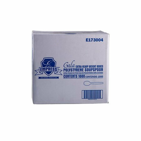 EMPRESS Extra Heavy Weight Soupspoon PS White Boxed, 100PK E173004